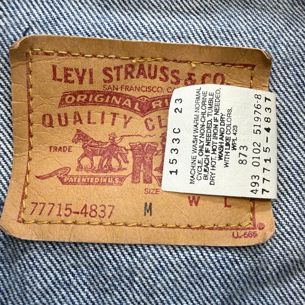 Levi's Denim Jean Jacket Women's M or M/S Classic Trucker Jacket EUC - Picture 6 of 9